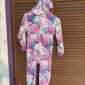 The Children's Place Pink and Purple Unicorn Footie